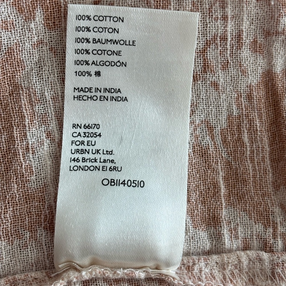 Free People Ellie Printed Maxi Dress Neutral Floral Boho Smocked S - Picture 8 of 14